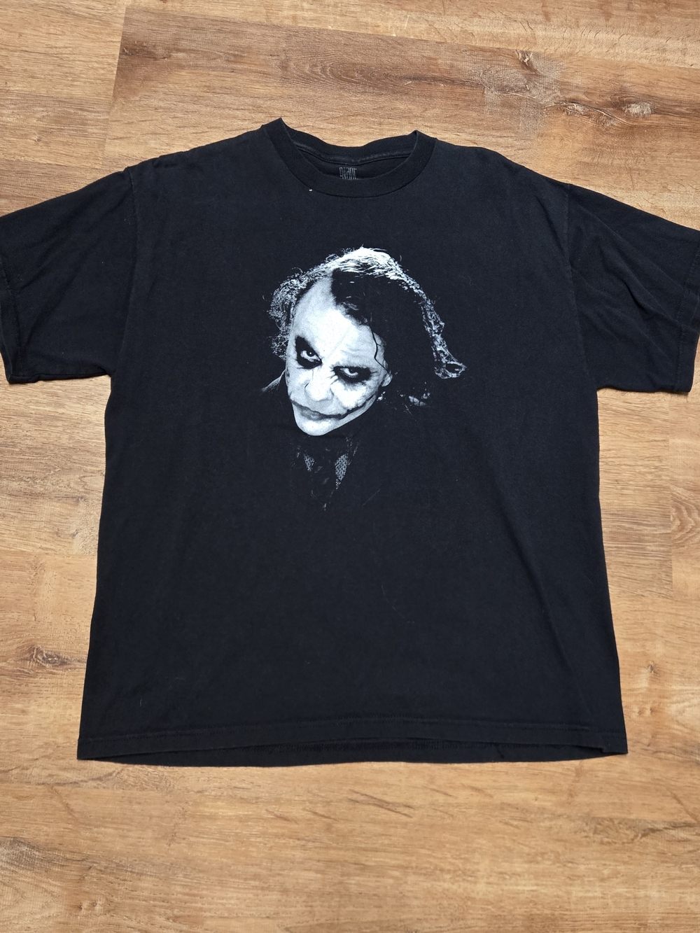 GIANT Heath Ledger Joker The Dark Knight Movie Promo 2008 T-Shirt Size Large